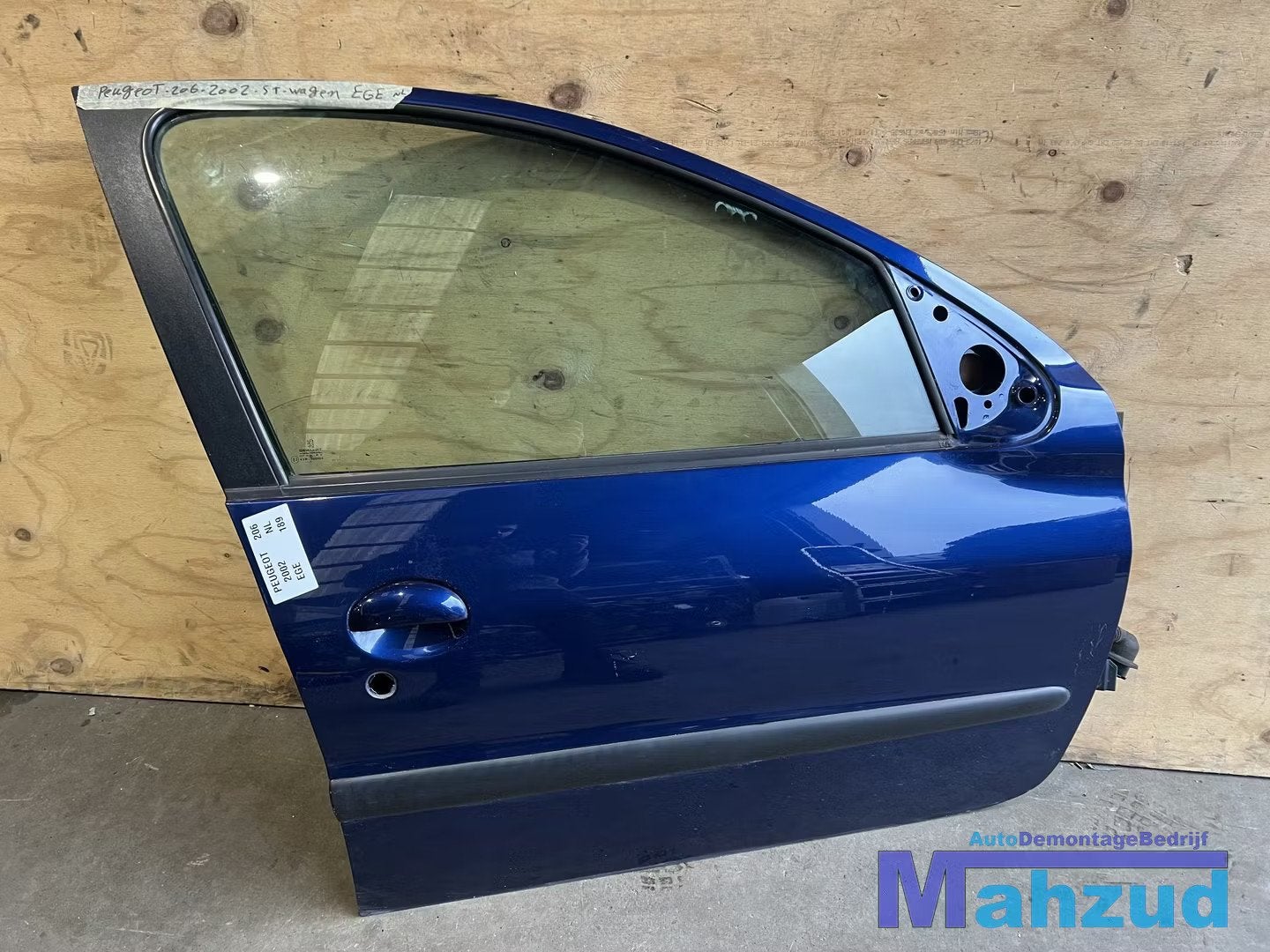 PEUGEOT 206 SW STATION Blauw EGE rechts voor deur, Auto-onderdelen, Carrosserie en Plaatwerk, Taurusavenue 1
2132 LS  Hoofddorp, NL