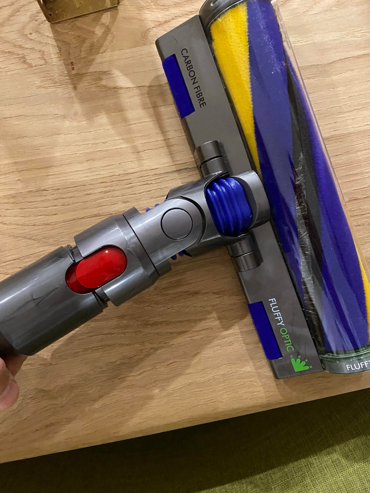 Dyson V15 Detect Fluffy Opzetstuk, Witgoed en Apparatuur, Draadloos, Ophalen of Verzenden, Zo goed als nieuw, Dyson
