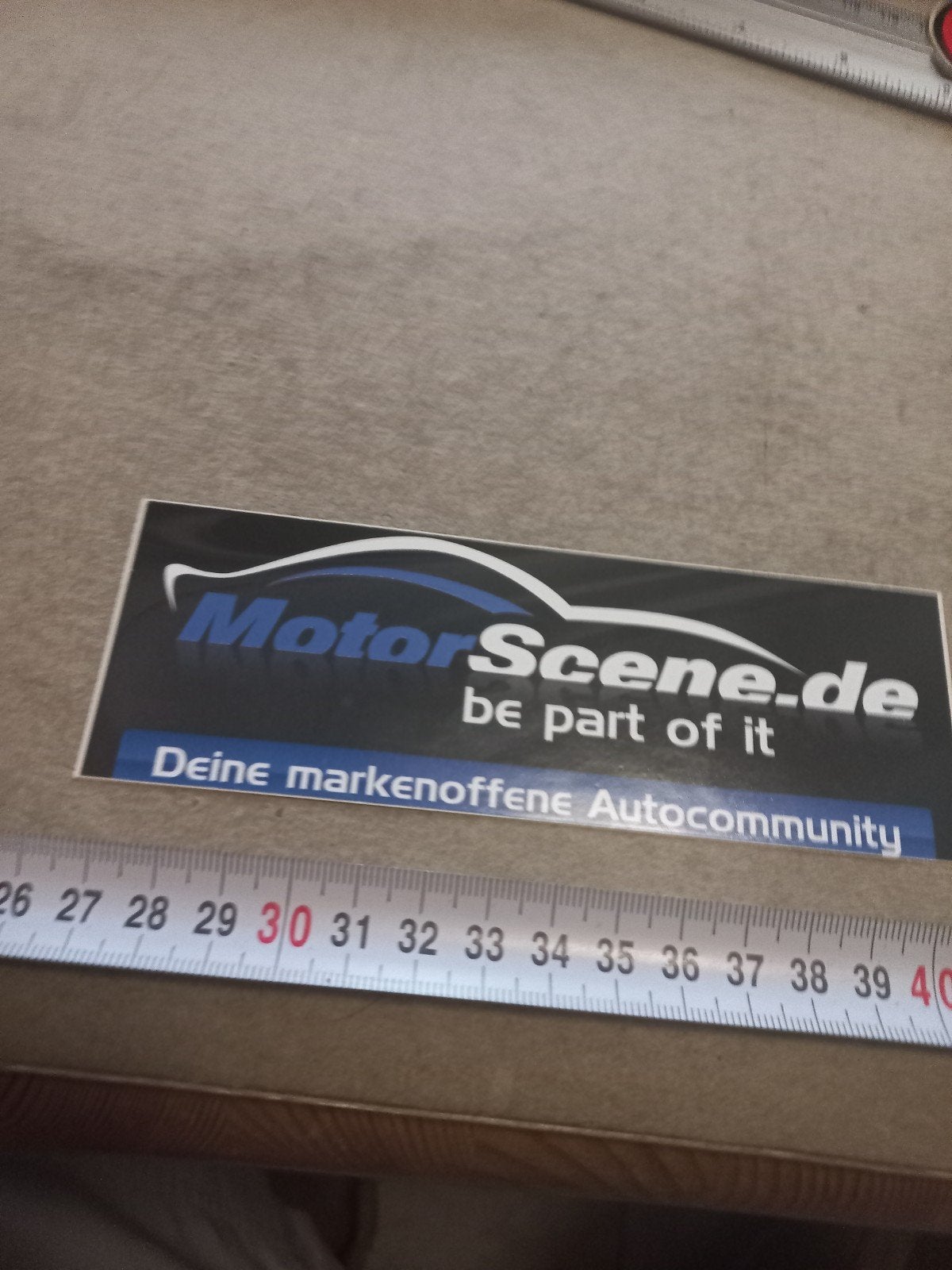 MotorScene.de Sticker - "be part of it" Autocommunity, Ophalen of Verzenden