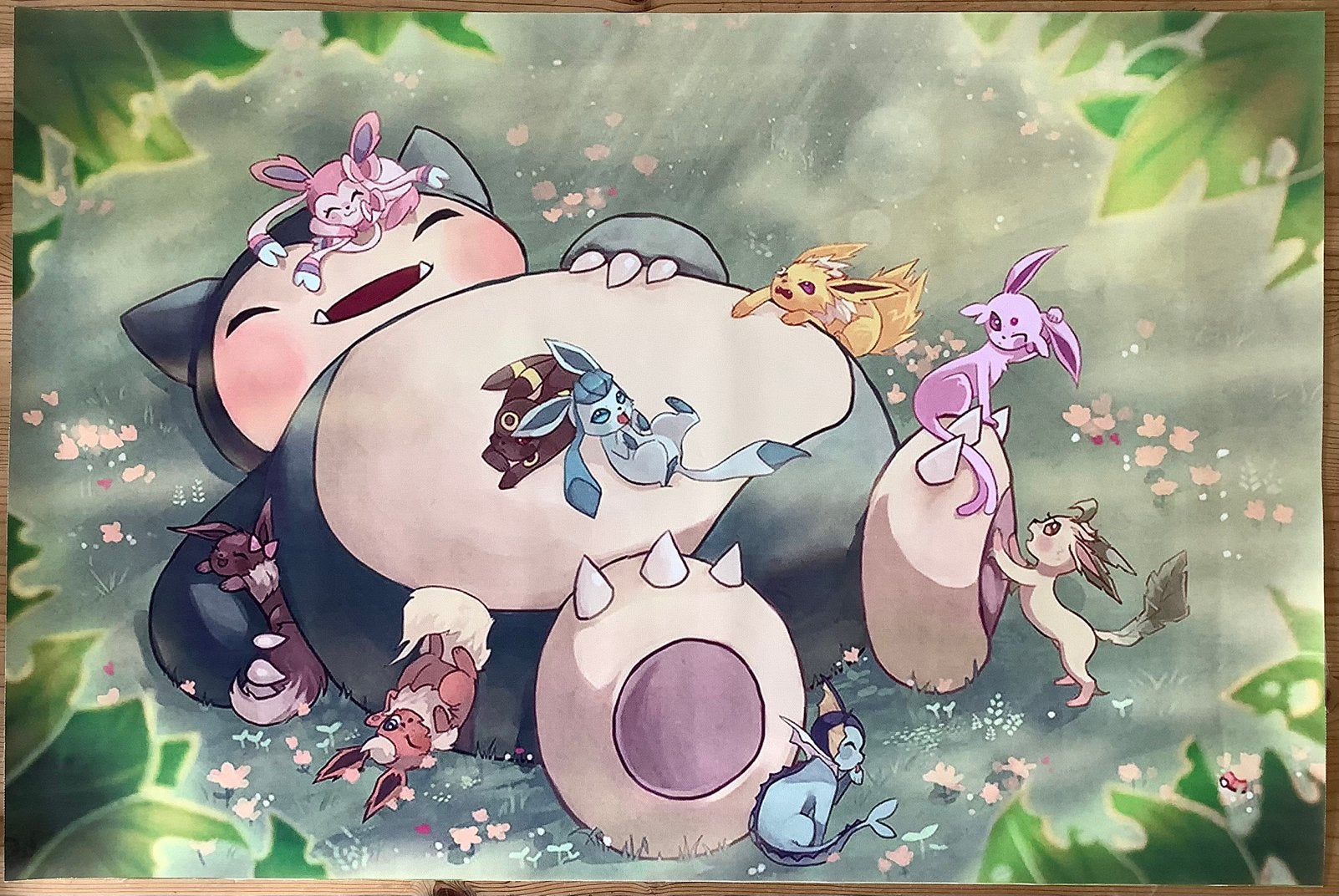 Grote Canvas Pokemon Snorlax poster 50x75 cm, Ophalen, Nieuw