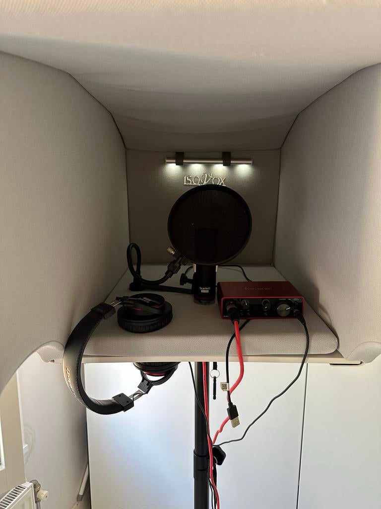 IsoVox 2 Mobiele Vocal Booth met statief, Ophalen, Zo goed als nieuw, Audio