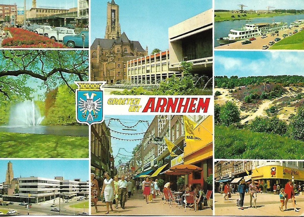 Arnhem- -8-luik., Verzamelen, Ansichtkaarten | Nederland, Verzenden, 1960 tot 1980, Gelopen, Gelderland