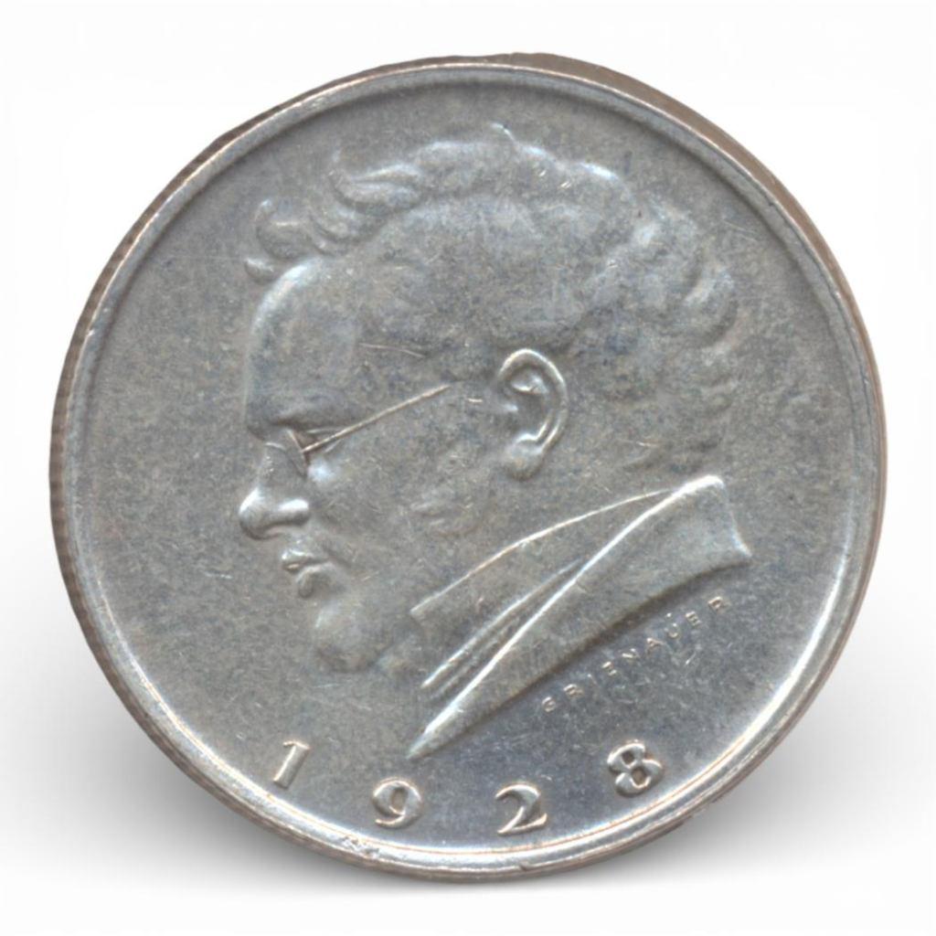 Oostenrijk 2 Schilling 1928 Franz Schubert, Postzegels en Munten, Munten | Europa | Niet-Euromunten, Ophalen of Verzenden, Oostenrijk