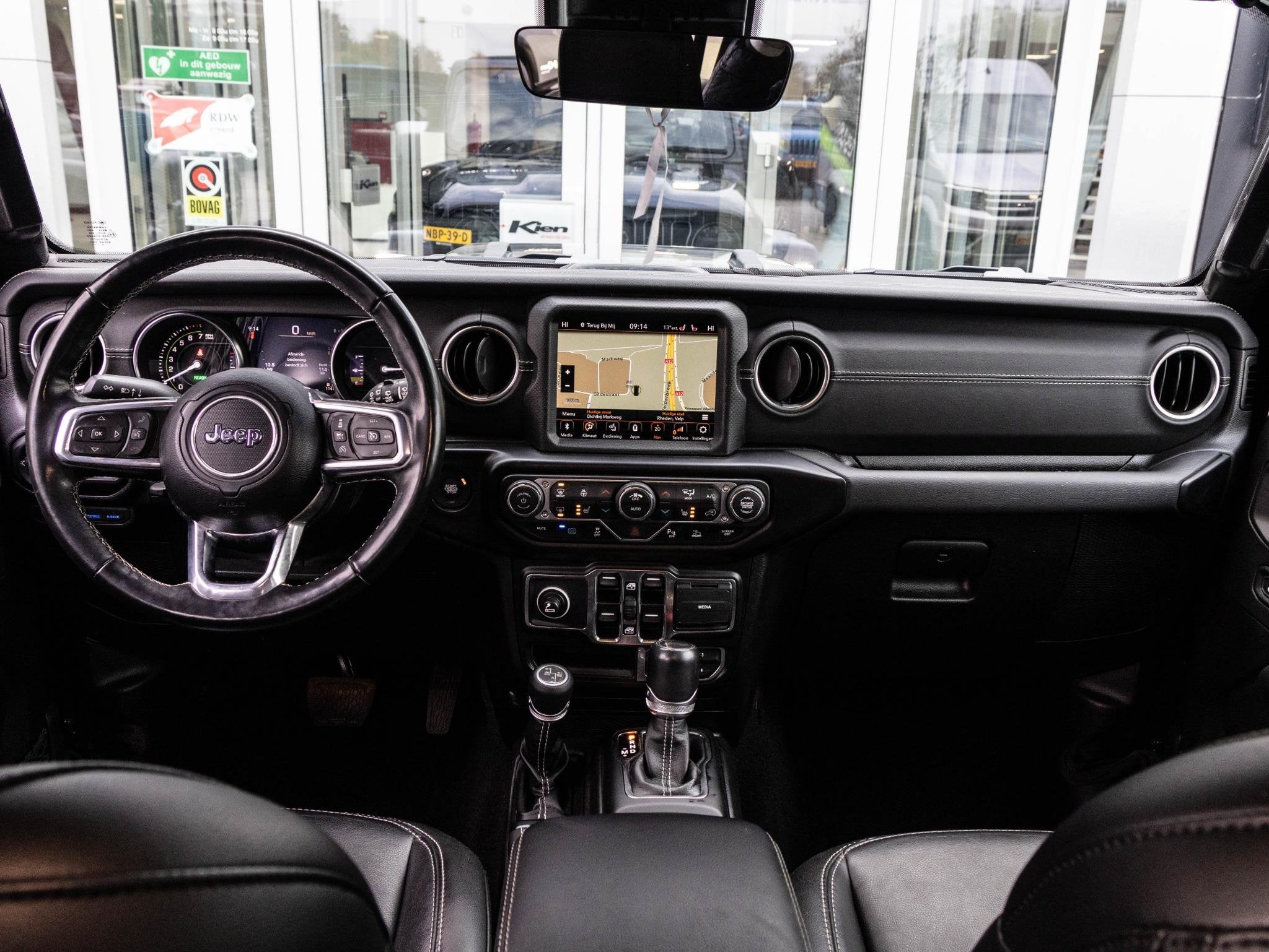 Jeep Wrangler Unlimited 4xe 380 Sahara | Leder | Cruise Cont, Auto's, Automaat, Stof, 4 cilinders, Cabriolet