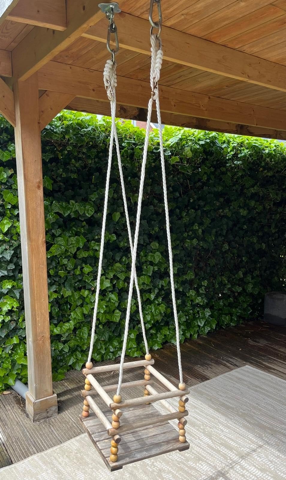 Houten schommel, Ophalen, Schommel