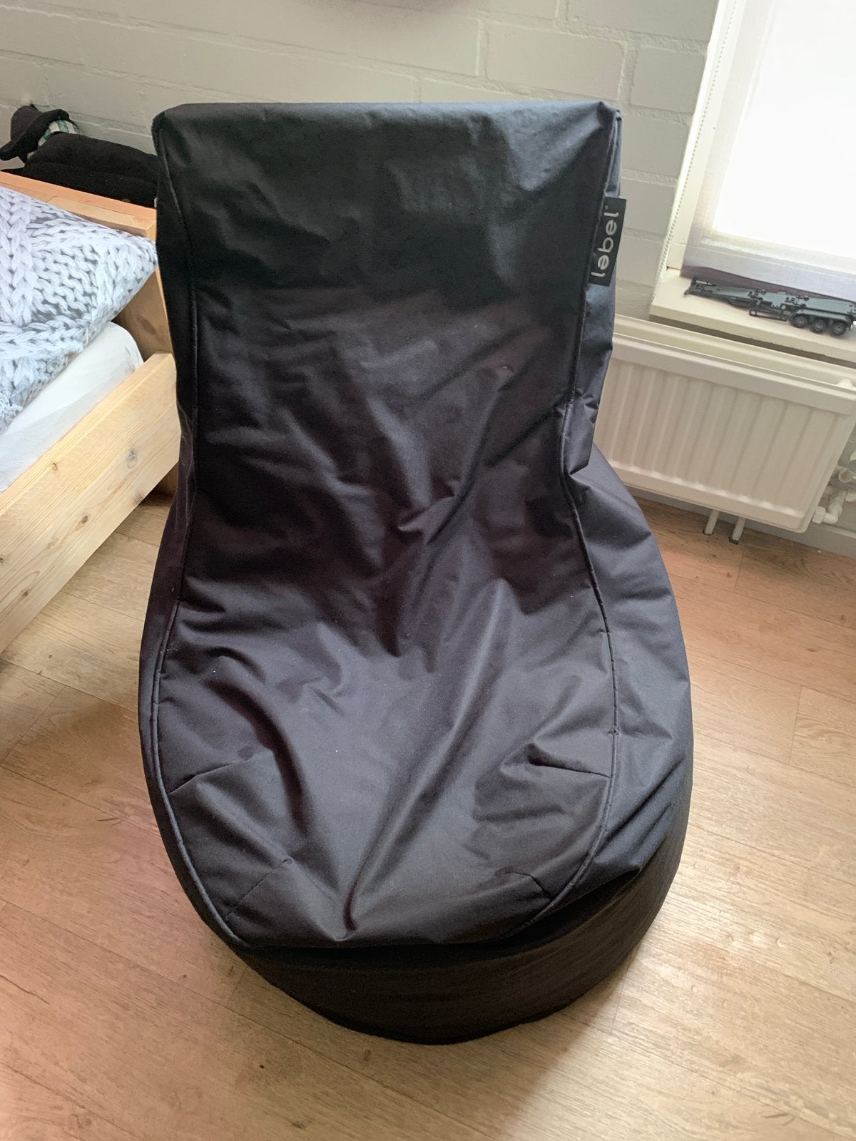Zwarte Lebel Zitzak - Zo goed als nieuw, comfortabel, Ophalen, Zo goed als nieuw, Zwart, Zitzak