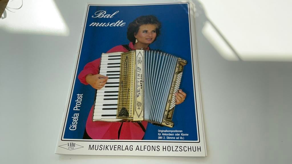 Akkordeonboek, Gisela Probst, Bal musette NIEUW, Ophalen of Verzenden, Nieuw, Les of Cursus, Klassiek