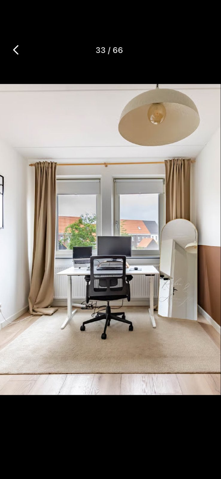 IKEA ANNAKAJSA Deels verduisterende gordijnen, beige, 145x30, Huis en Inrichting, 100 tot 150 cm, 200 cm of meer, Beige, Ophalen of Verzenden