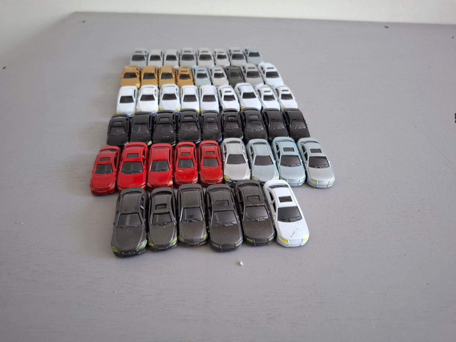 Diverse auto's om neer te zetten. 51 stuks, Overige merken, Gebruikt, Gelijkstroom of Wisselstroom, Overige typen