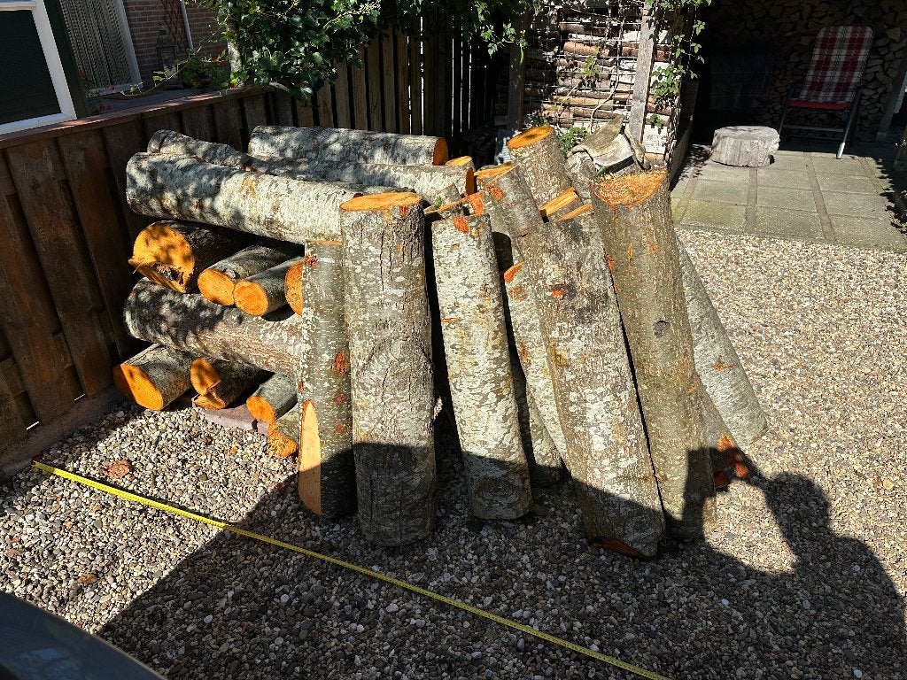 Haardhout, Minder dan 3 m³, Ophalen, Elzenhout, Stammen
