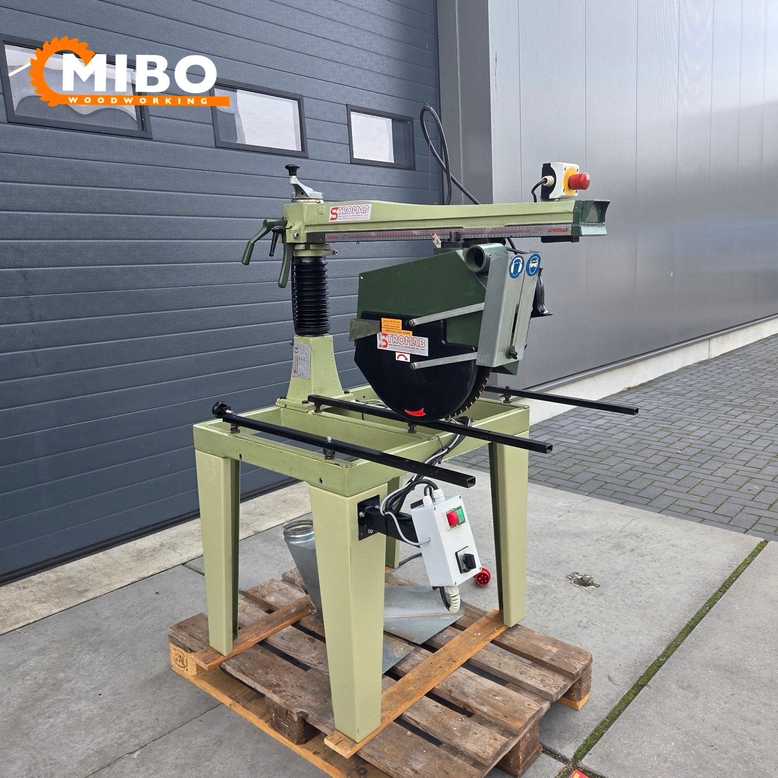 Stromab afkortzaag radiaalzaag Model RS650 ** Topstaat, 70 mm of meer, Ophalen of Verzenden, Zo goed als nieuw, Afkortzaag