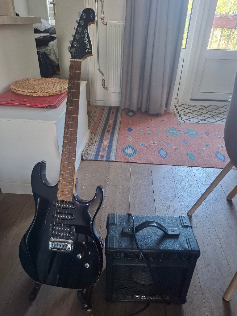 Washburn X-S series + Randal RG15XM, Muziek en Instrumenten, Snaarinstrumenten | Gitaren | Elektrisch, Ophalen, Gebruikt, Solid body