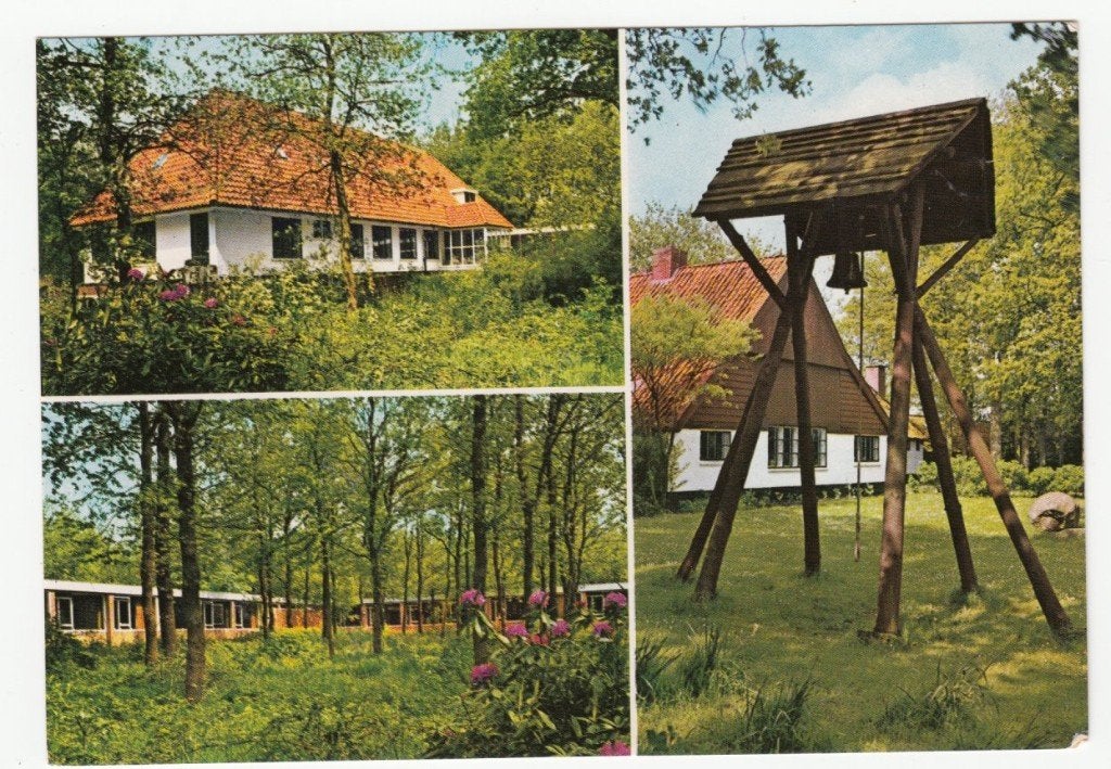 Bakkeveen 3 luik Volkshogeschool en Klokkenstoel 1984, Verzenden, 1980 tot heden, Ongelopen, Friesland