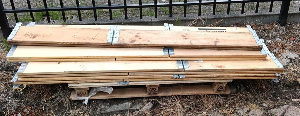 Europallet bakranden bloembak Kweekbak opslag 9 st., Doe-het-zelf en Verbouw, Hout en Planken, Ophalen, Zo goed als nieuw, 50 mm of meer