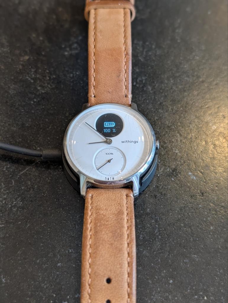 Withings Steel HR Smartwatch - Wit, Gebruikt, Withings, Wit, Ophalen of Verzenden