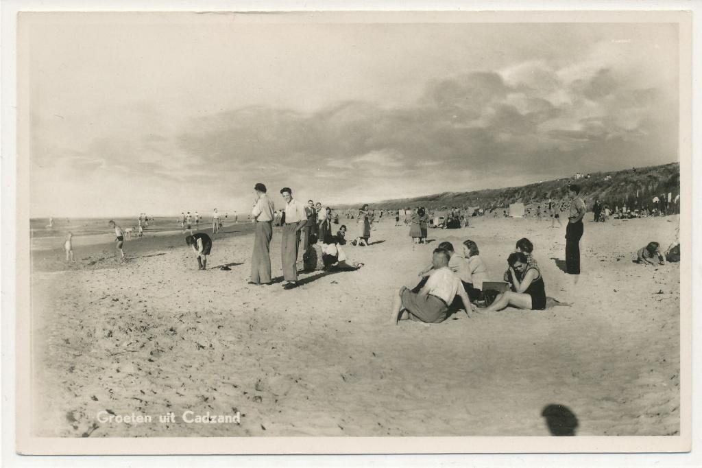 Cadzand - Groeten Uit  1950, Ophalen of Verzenden, 1940 tot 1960, Ongelopen, Zeeland