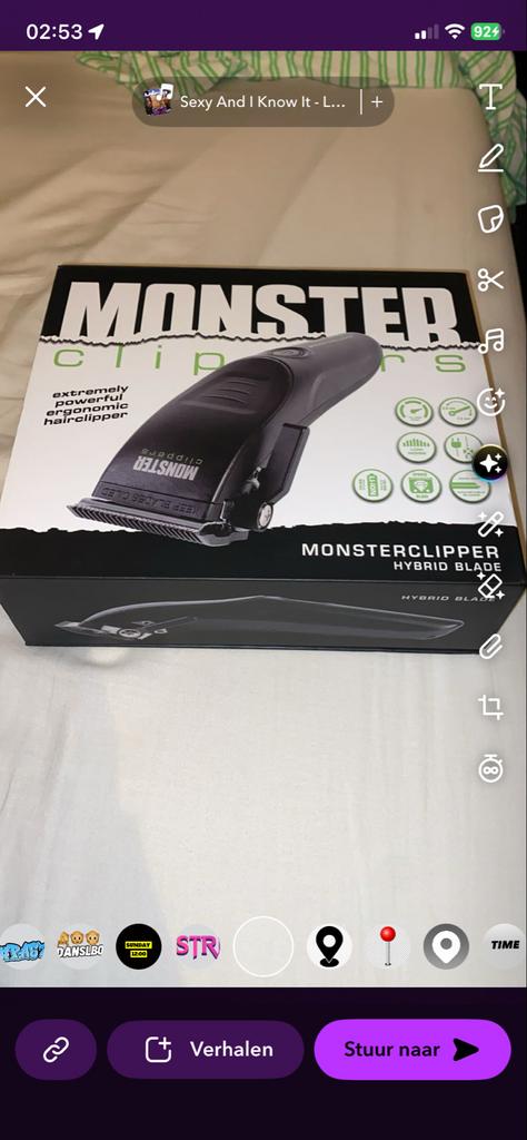 Monster Clipper met Wahl Shaver - Goede staat, Witgoed en Apparatuur, Ophalen of Verzenden, Gebruikt, Scheren en Epileren