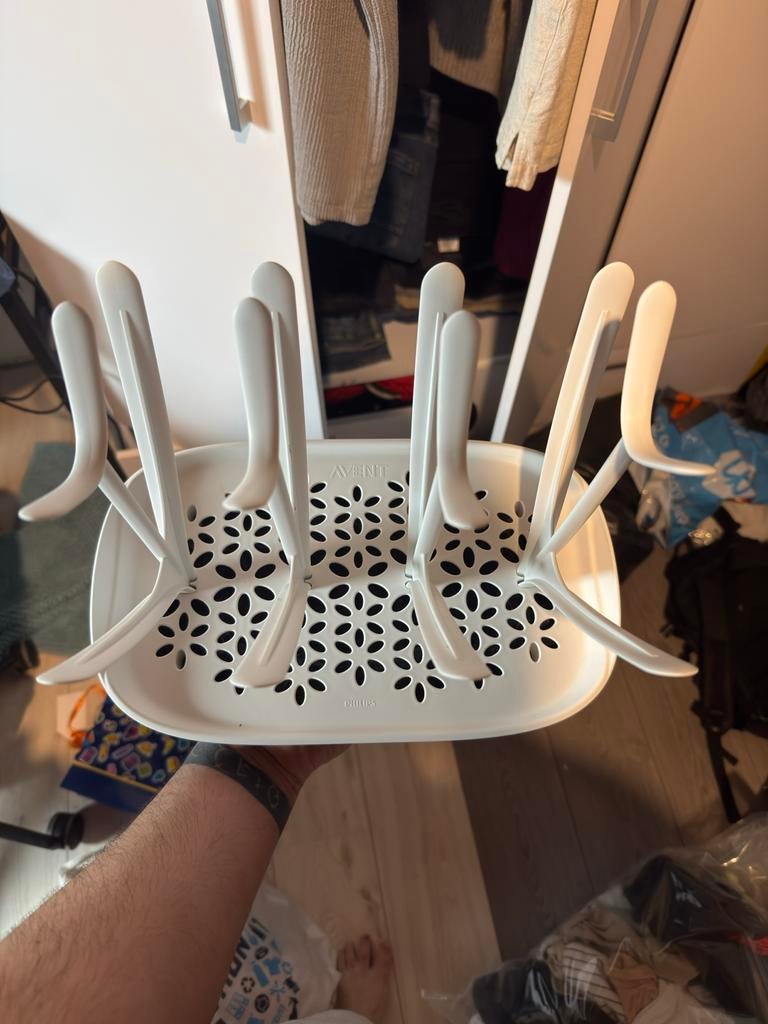 Philips Avent flessen droogrek - Zo goed als nieuw, Ophalen of Verzenden, Zo goed als nieuw