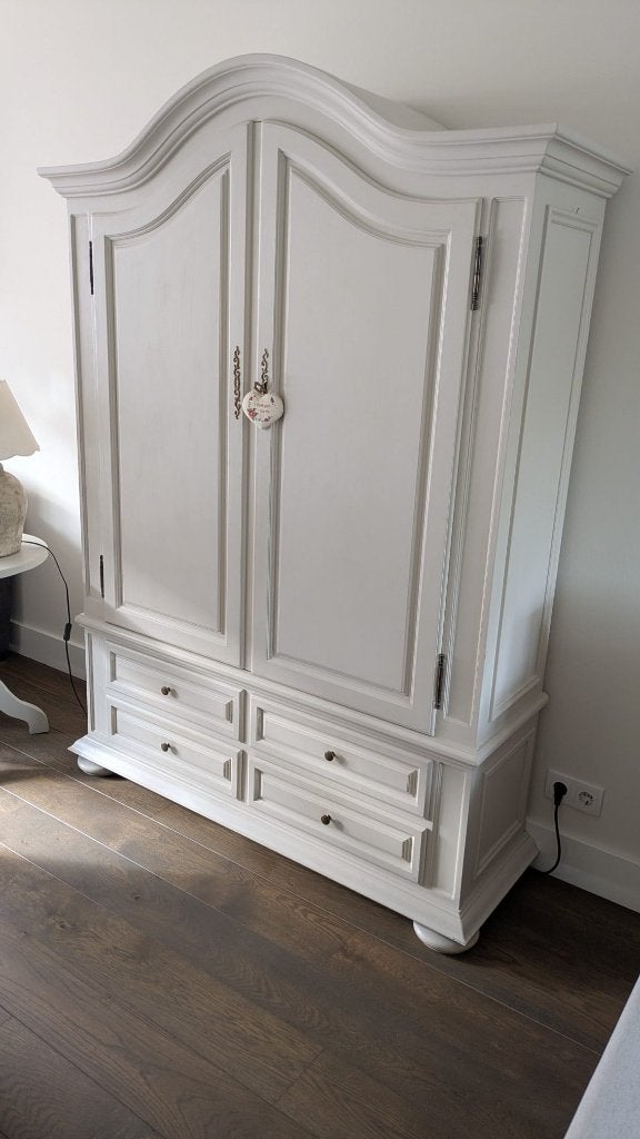 Ruime cremekleurige toogkast GRATIS, Ophalen, Brocante, landelijk, romantisch, Met lade(s), 50 tot 100 cm