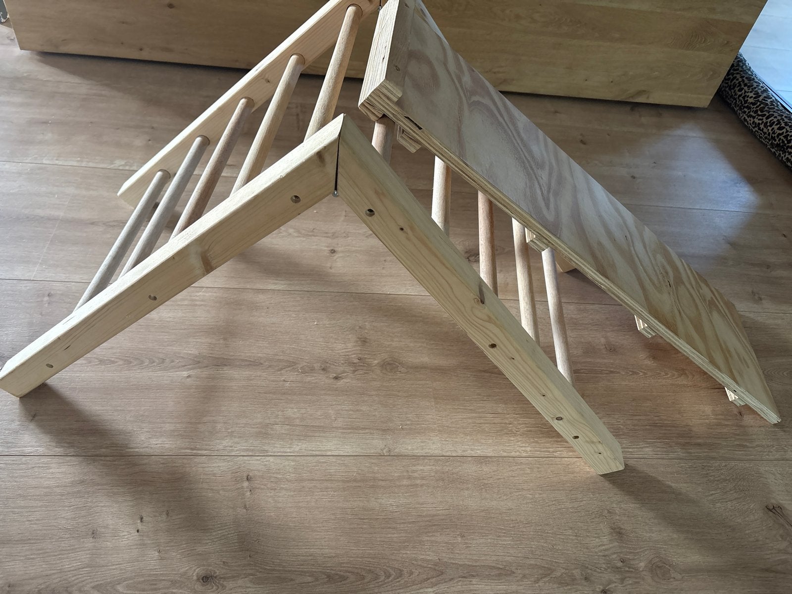 Pikler Driehoek met Glijbaan/Klimplank, Ophalen, Zo goed als nieuw, Glijbaan, Aanbouwonderdeel