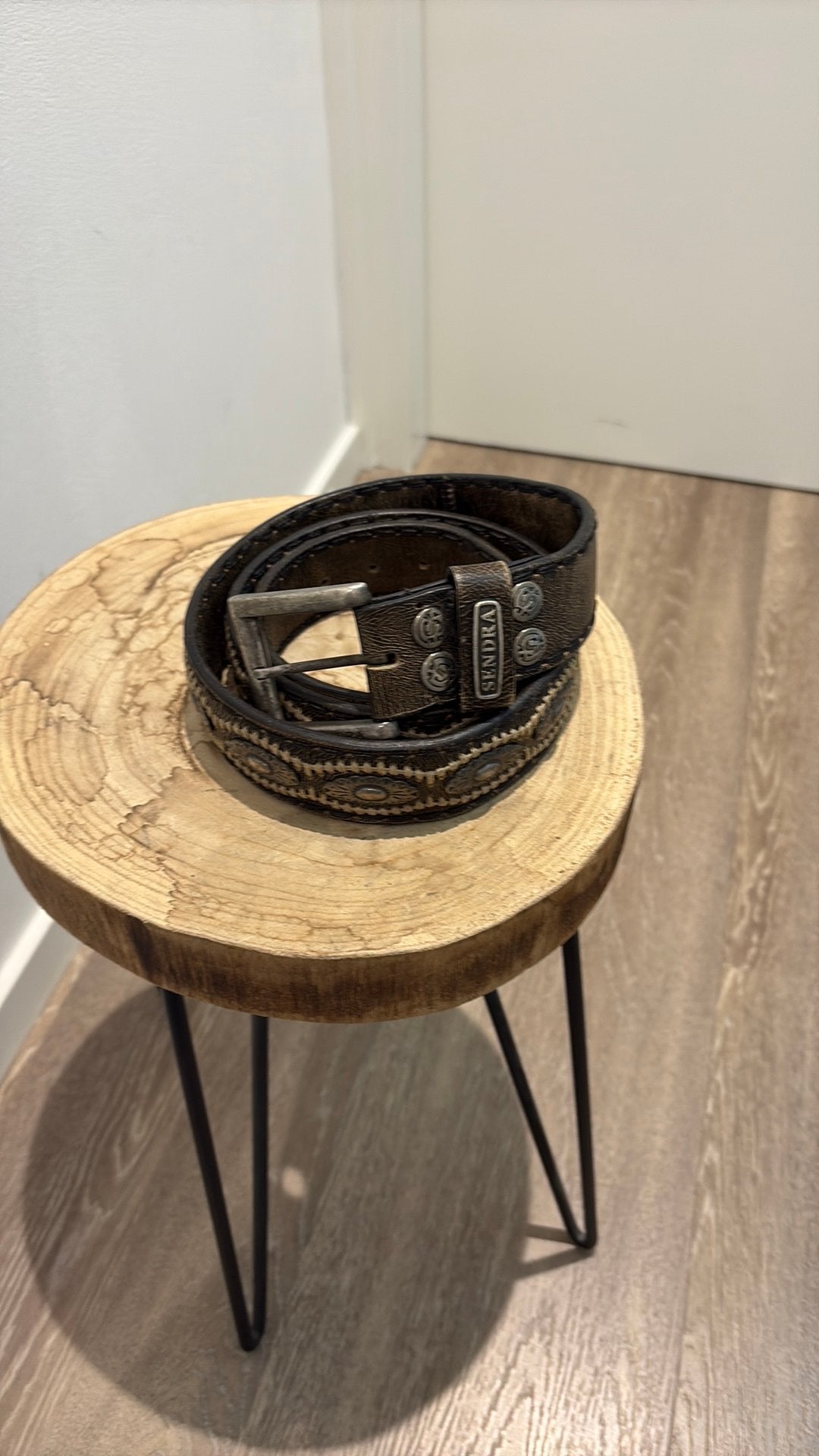 Sendra riem bruin mt 115 geschikt tm taille 120 cm incl verz, Bruin, ., Echt leder, Ophalen of Verzenden
