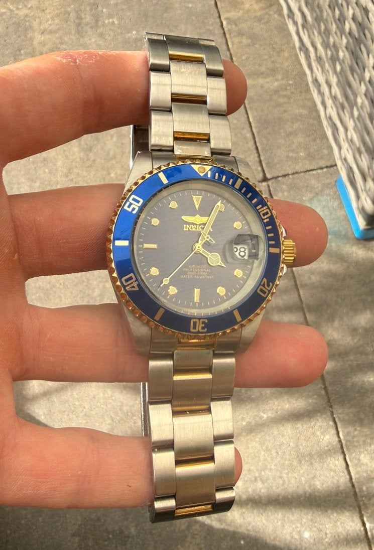 invicta automatisch compleet met alle toebehoren, Ophalen of Verzenden, Zo goed als nieuw, Staal, Overige merken
