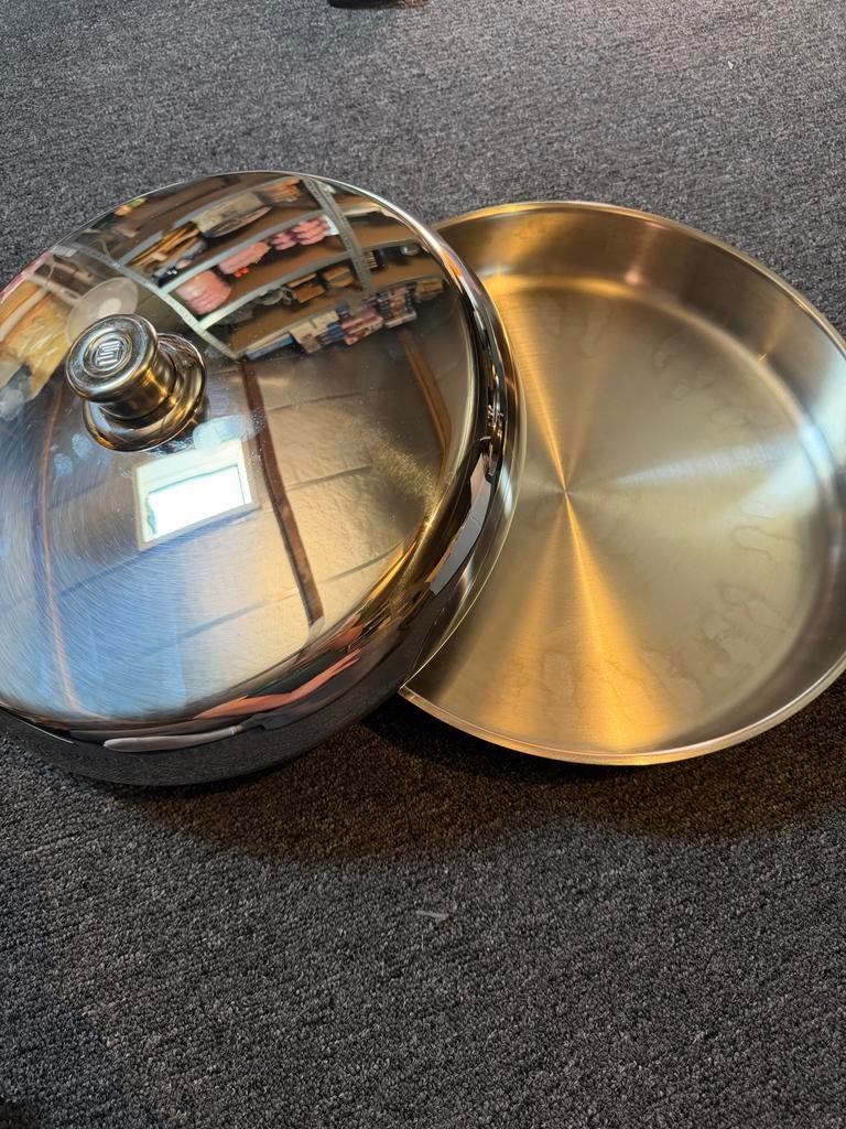 Simtronic Ovenschaal 32 cm, Ophalen, Overige typen, Zilver, Zo goed als nieuw