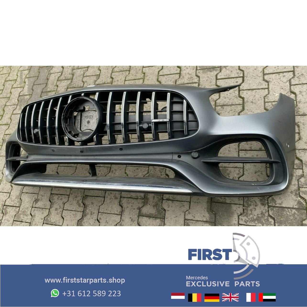 W190 GT - R AMG FACELIFT VOORBUMPER COMPLEET A1908858500 GTR, Gebruikt, -, Voor, Ophalen of Verzenden