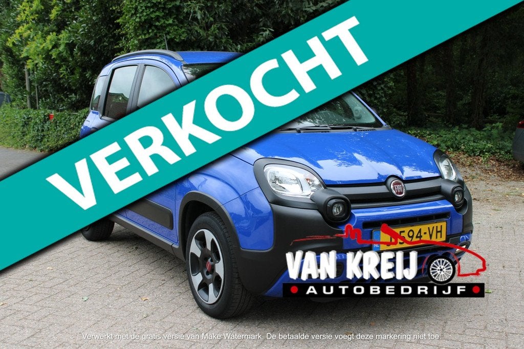 Fiat Panda 1.0 Hybrid City Cross, Airco, Carplay, 44876km+Na, Auto's, Fiat, Voorwielaandrijving, Stof, Euro 6, Panda
