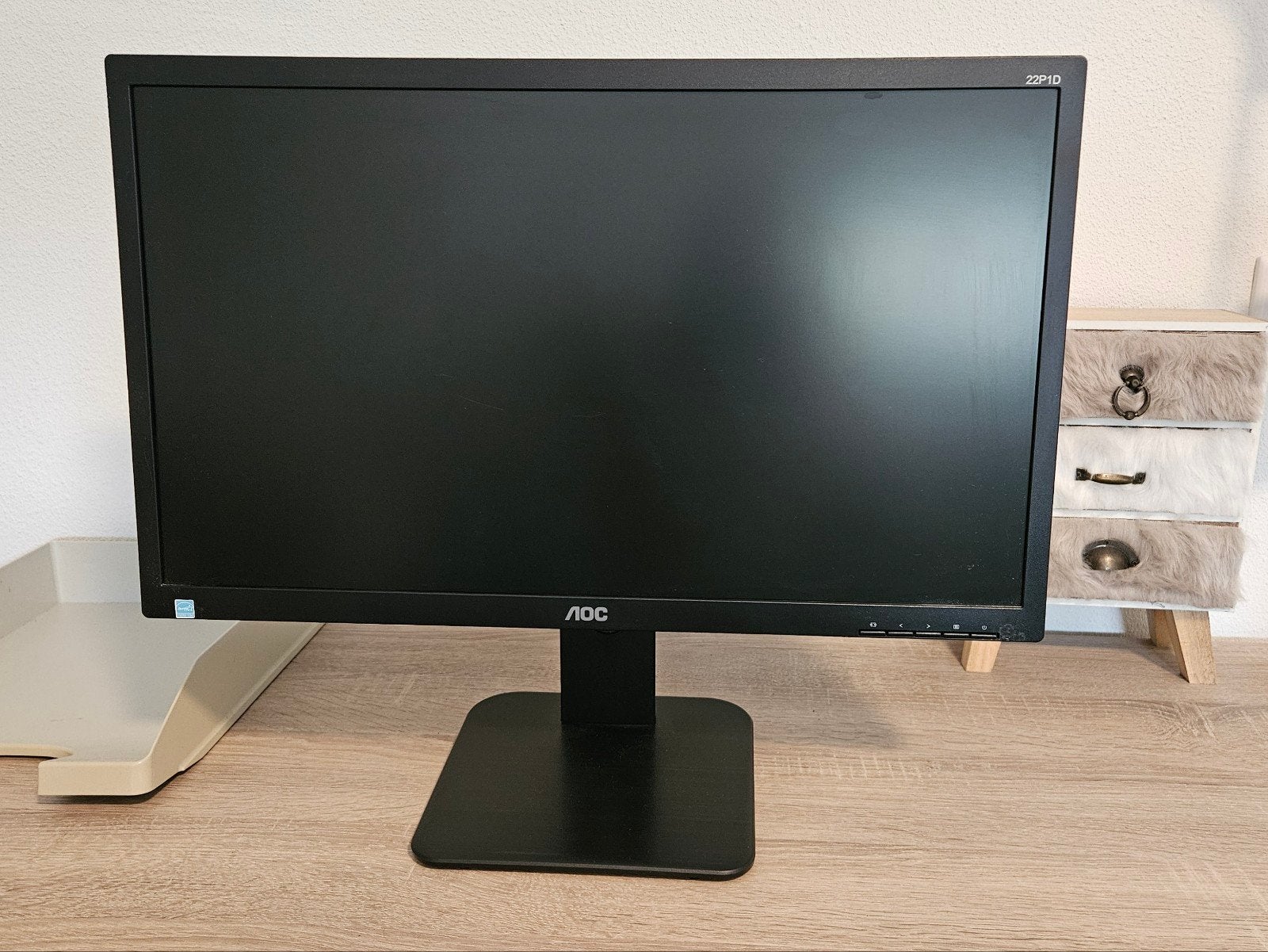 AOC Monitor 21,5 inch - Ideaal voor thuis of kantoor, Ophalen, DVI, Gebruikt, 1 tot 2 ms