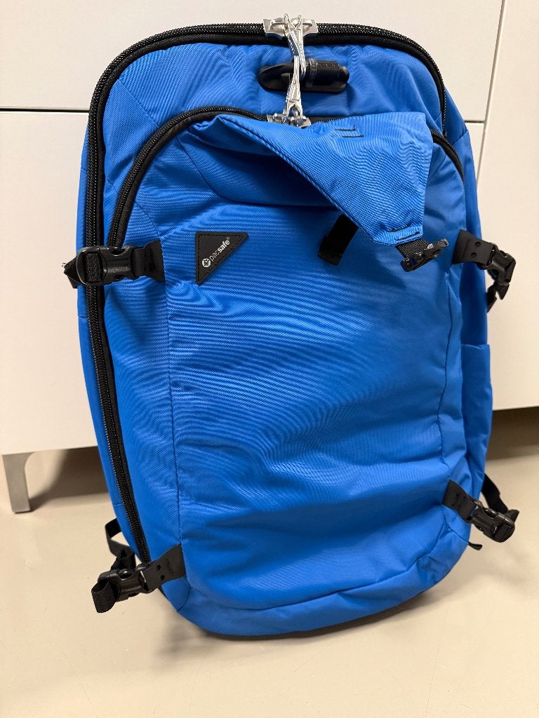 PacSafe Venturesafe EXP45 /Handbagage rugzak 45liter, 40 cm of meer, Ophalen of Verzenden, Zo goed als nieuw, Waterdicht