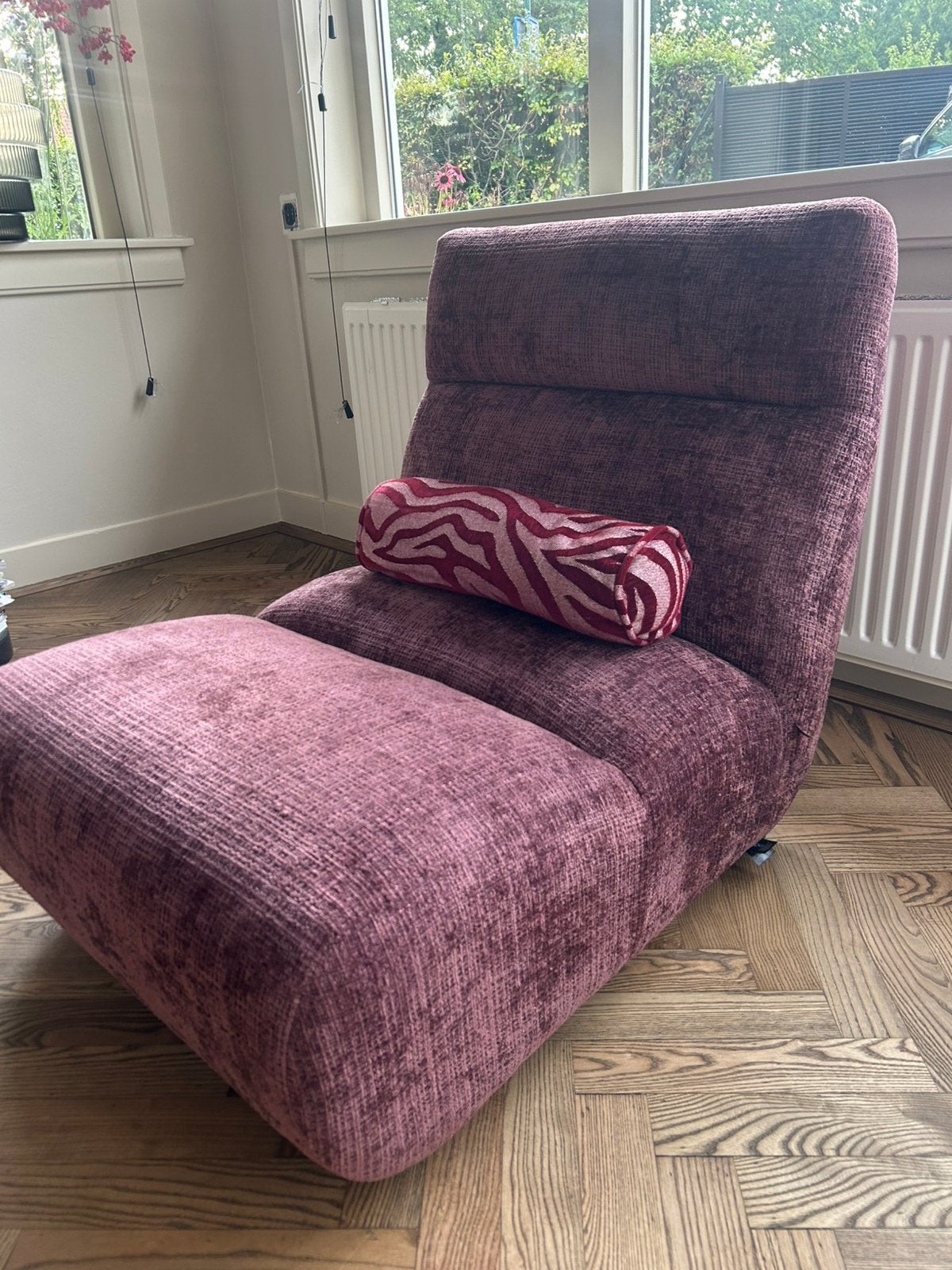 Fauteuil Observe Chenille WOOOD BePureHome stoel lounge, Ophalen, Zo goed als nieuw, 75 tot 100 cm, Luxe lounge