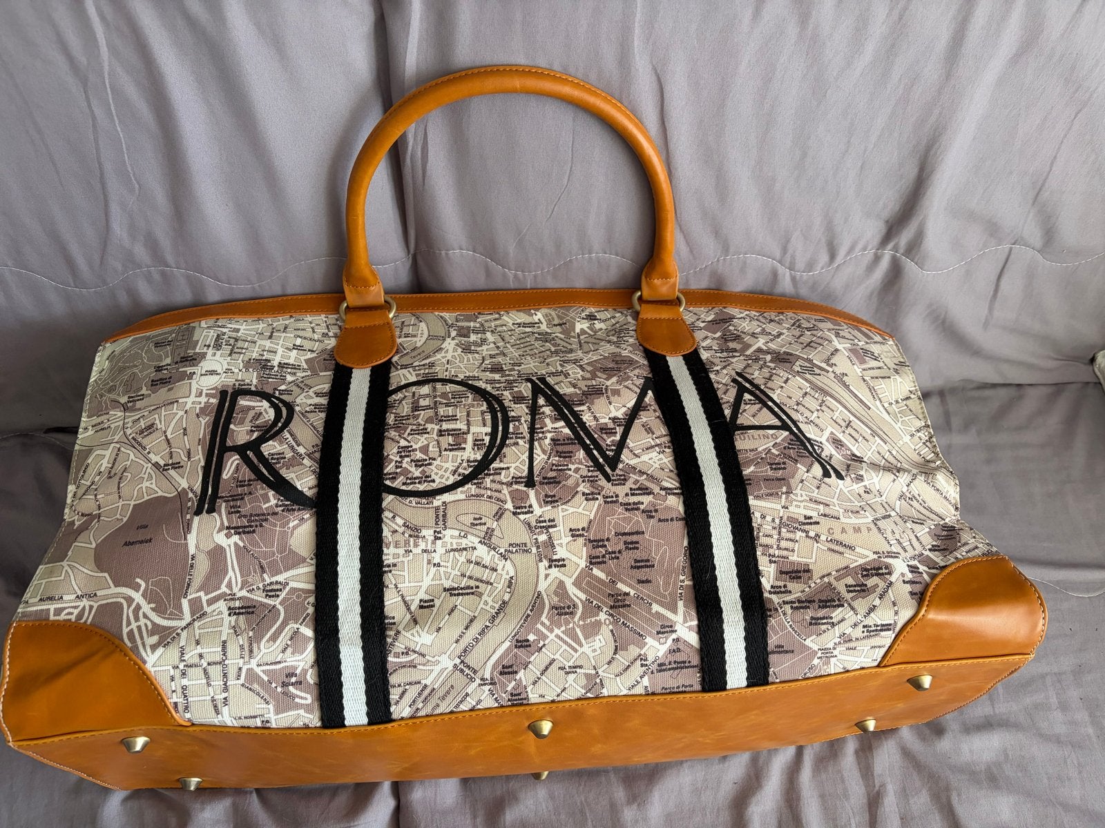 Nieuwe Riviéra Maison weekendtas - Nooit gebruikt, Ophalen, 20 tot 30 cm, Bruin, Nieuw