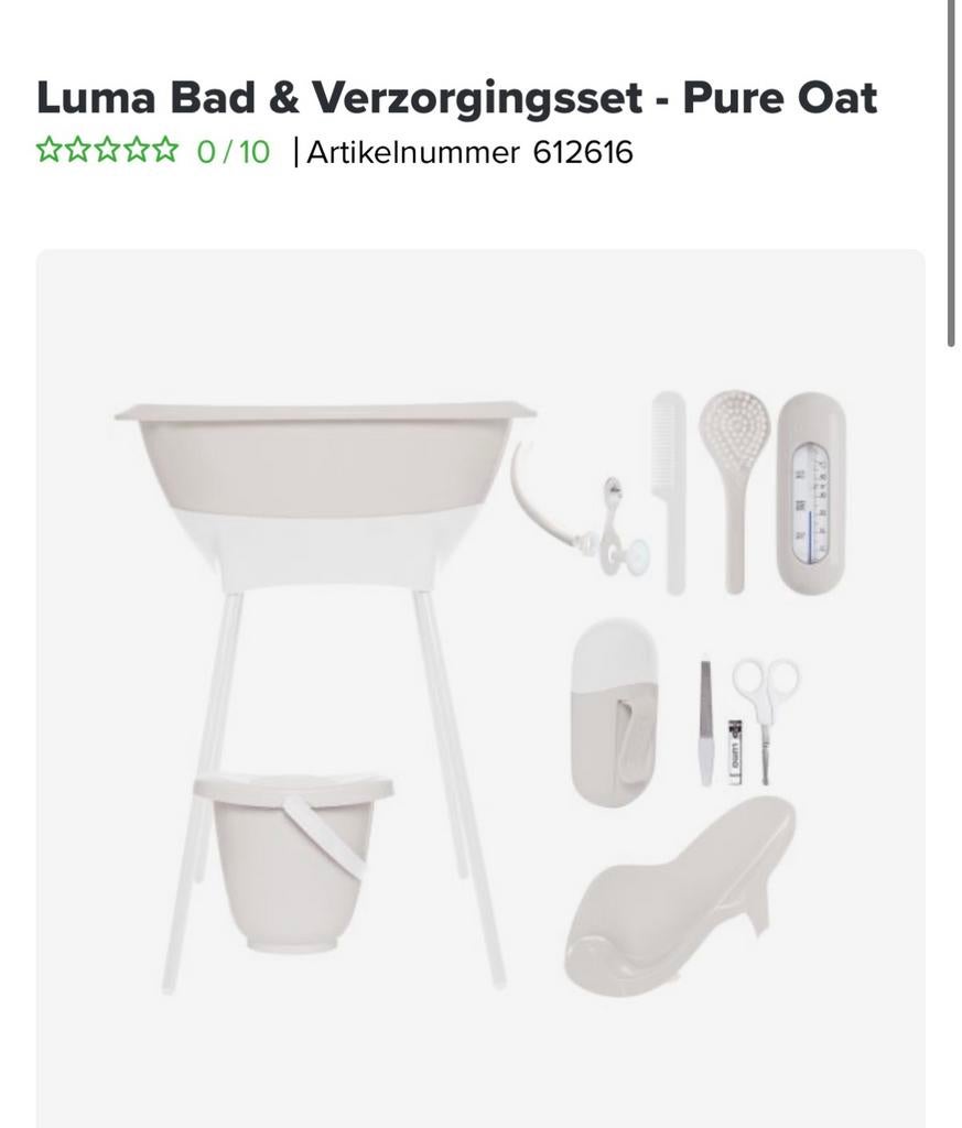 Luma baby bad, Ophalen of Verzenden, Zo goed als nieuw, Badje, Standaard