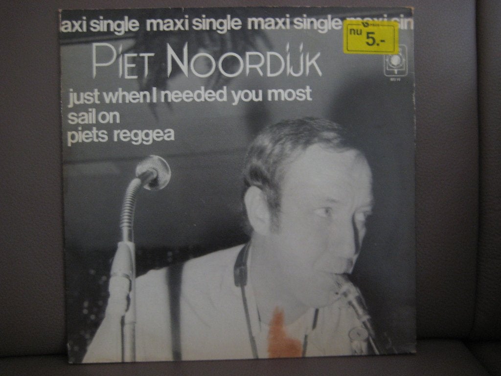 Piet Noordijk – Just When I Needed You Most / Sail On / Pie, Ophalen of Verzenden, Zo goed als nieuw, 12 inch, Jazz