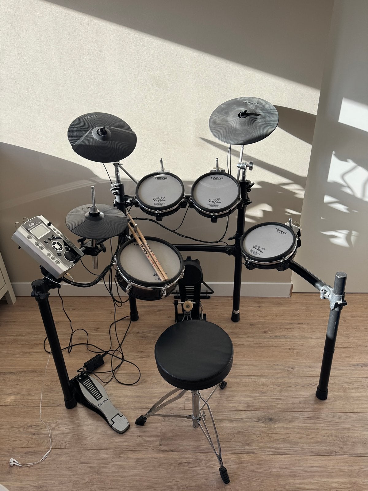 Roland TD-9KX elektronisch drumstel mesh pads compleet ZGAN, Muziek en Instrumenten, Ophalen, Zo goed als nieuw, Roland, Elektronisch