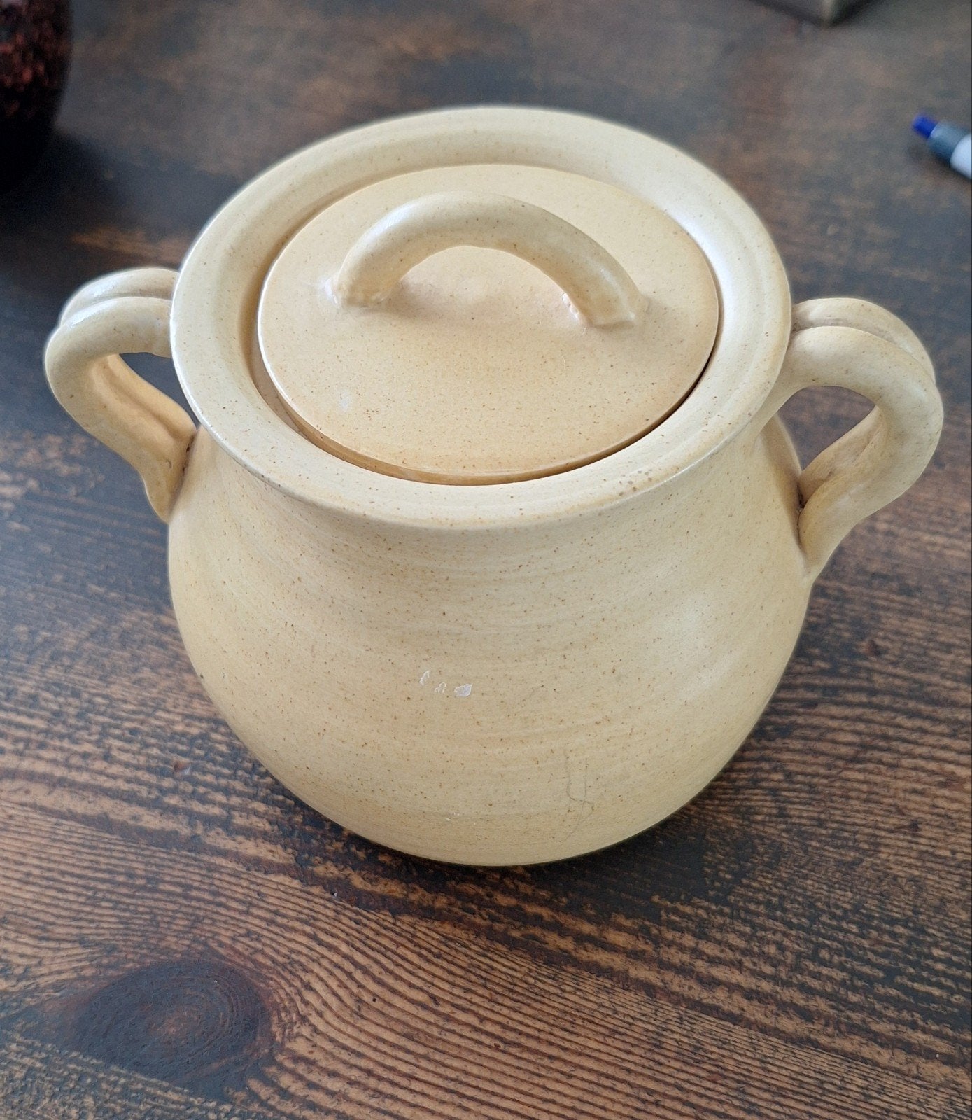 Vintage Studio Potterie Aardewerk Pot met Deksel, Ophalen of Verzenden