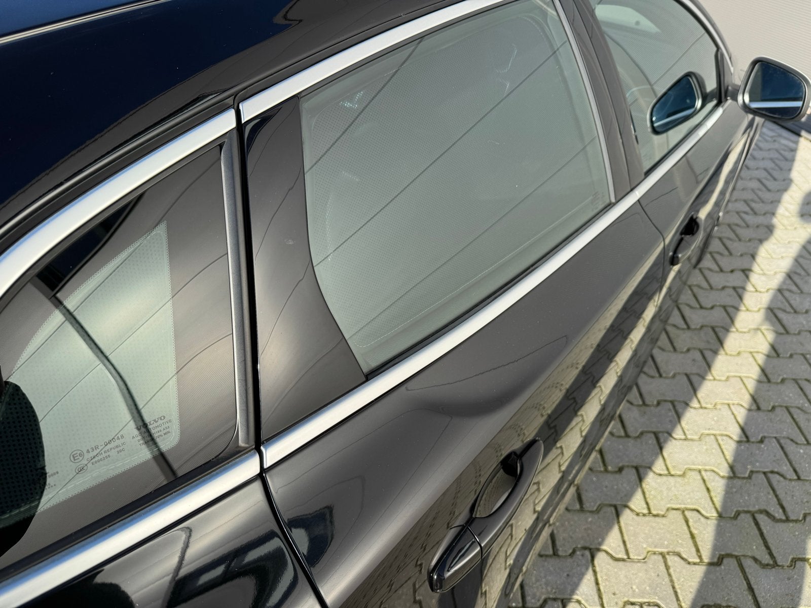 Originele Volvo V40 zonneschermen achter (4 stuks), Ophalen of Verzenden, Gebruikt