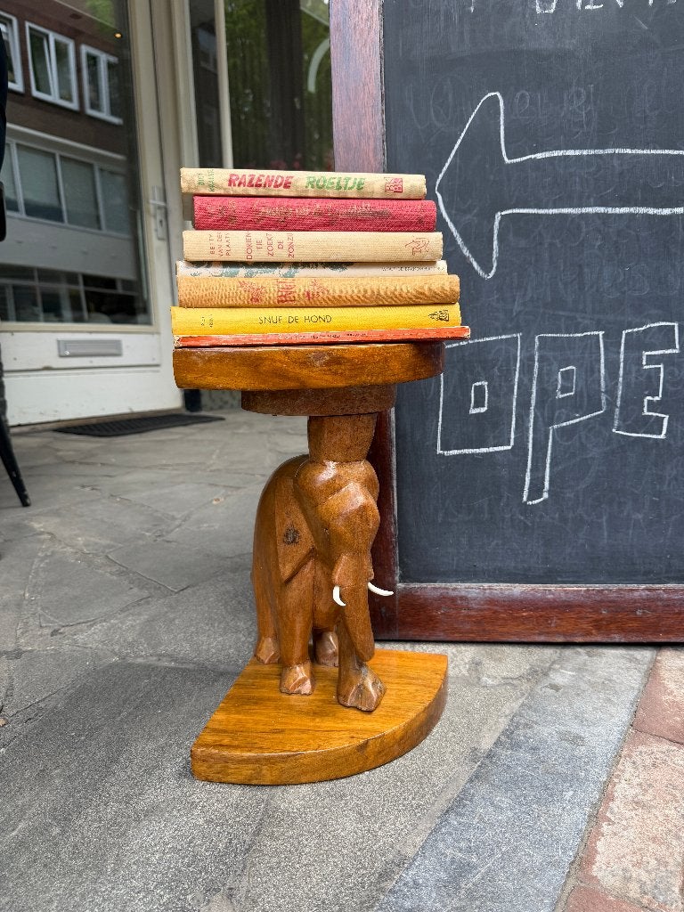 SALE: Antieke, vintage houten bijzettafeltjes, console, Ophalen