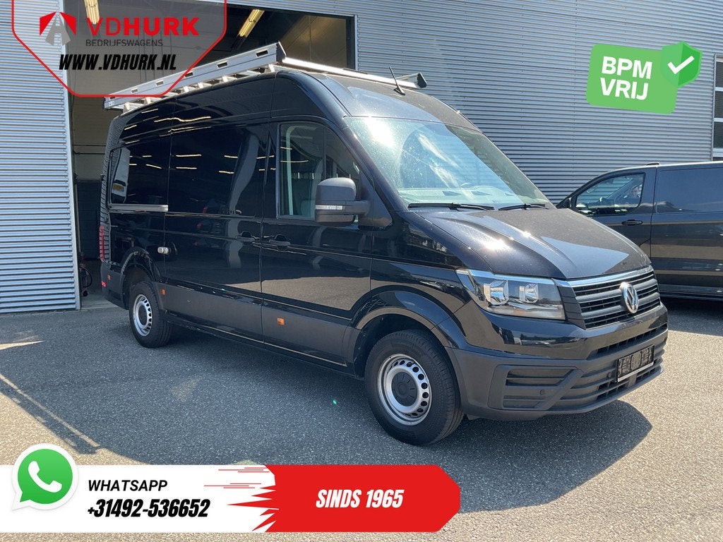 Volkswagen Crafter 2.0 TDI 140 pk DSG Aut. L3H3 Carplay/ 270, Auto's, Bestelauto's, Gebruikt, 4 cilinders, Volkswagen, Zwart