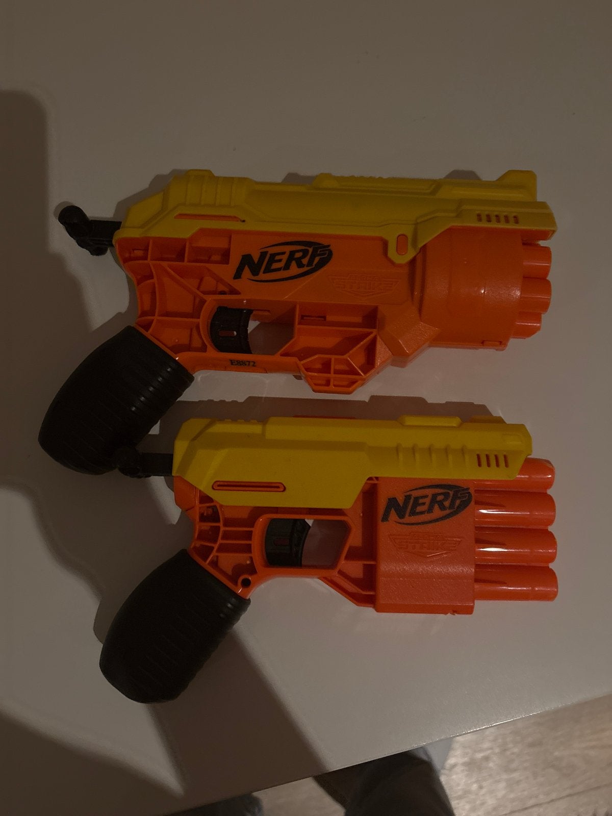 2x NERF N-Strike Elite Strongarm Blaster Speelgoedpistool, Ophalen of Verzenden, Gebruikt, Jongen of Meisje
