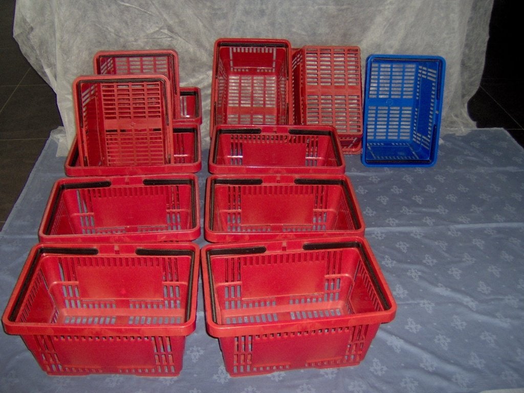 winkelmandjes, Doe-het-zelf en Verbouw, Kratten en Dozen, Ophalen, 100 cm of meer, Minder dan 35 cm, Zo goed als nieuw