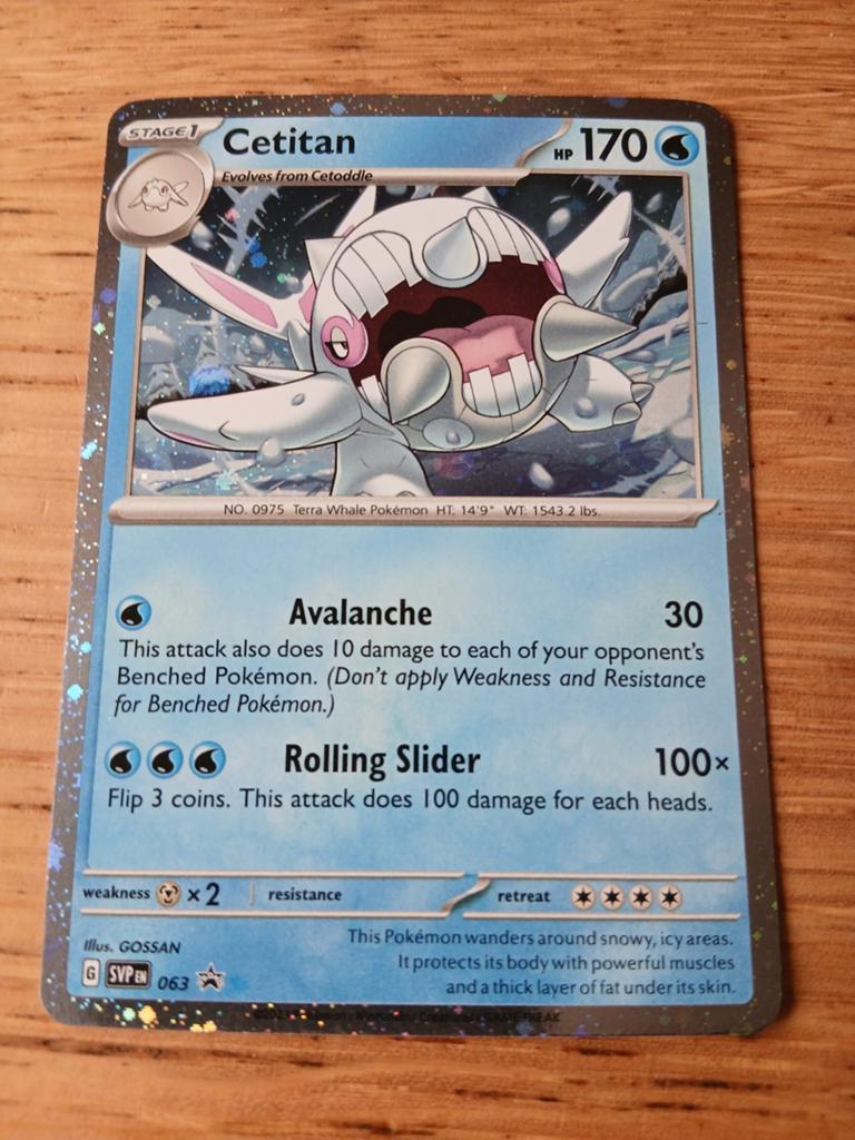 Pokémon Kaart Cetitan SVPPEN 063 - Zo goed als nieuw, Ophalen of Verzenden, Zo goed als nieuw, Losse kaart
