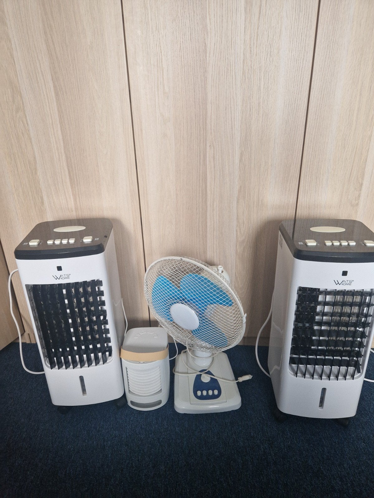 2 luchtkoelers, 1 tafelventilator, 1 mini ventilator, Ophalen, Gebruikt, Overige