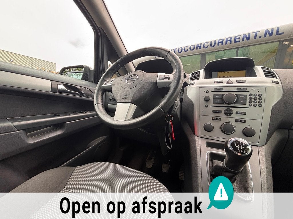 Opel Zafira 1.8 Business, 7p. Nieuwe APK, PDC, Navi Inruil m, Auto's, Opel, Voorwielaandrijving, Gebruikt, 4 cilinders, Zilver of Grijs