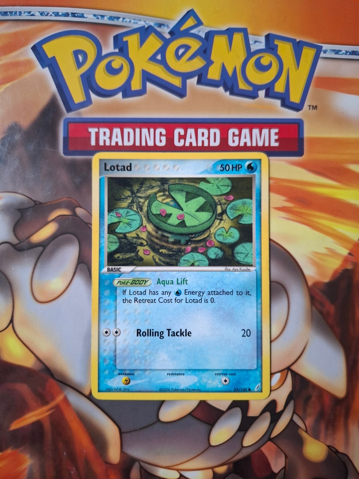 Lotad 55/100 Ex Crystal Guardians pokemon kaart, Ophalen of Verzenden, Gebruikt, Losse kaart