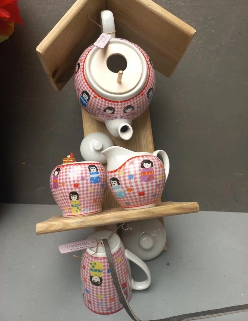 Moederdagtip   theepot vogelhuisje de luxe, Ophalen of Verzenden, Nieuw