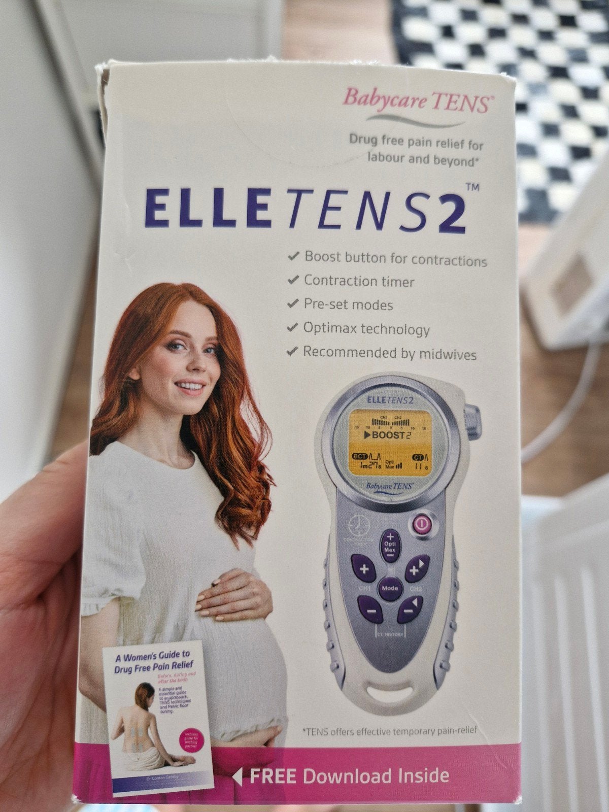 Elle TENS 2 - Pijnverlichting voor bevalling en daarna, Ophalen of Verzenden