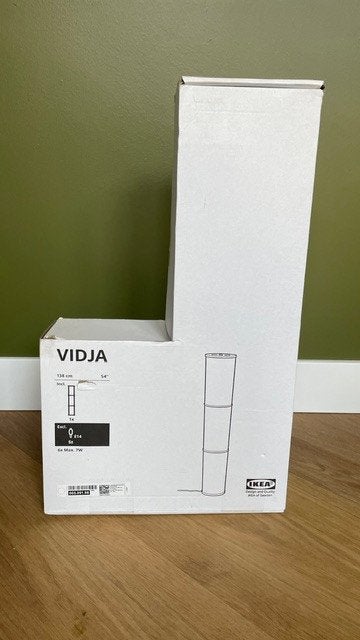 Ikea Vidja Lamp. Nieuw in doos, Huis en Inrichting, 100 tot 150 cm, Nieuw, Ophalen of Verzenden, Modern