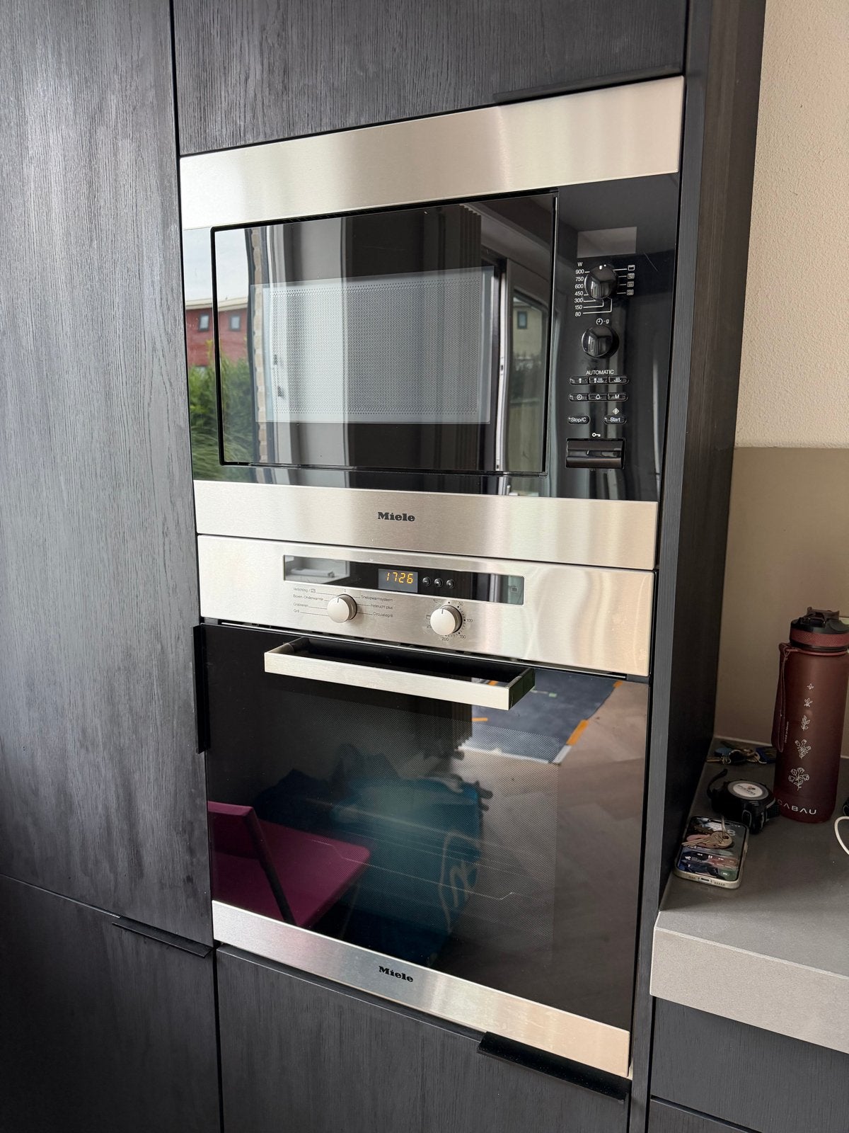 Miele Combimagnetron - Inbouw - Zo goed als nieuw, Ophalen, Combimagnetron, 60 cm of meer, Grill